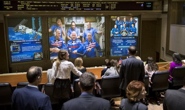 NASA image: Expedition 55 Soyuz Docking