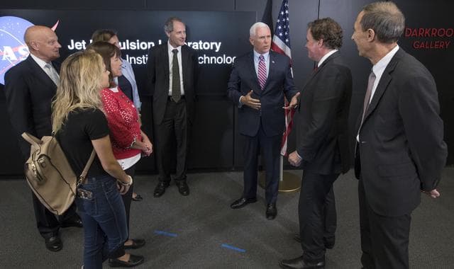 NASA image: Vice President Pence Tours Jet Propulsion Laboratory