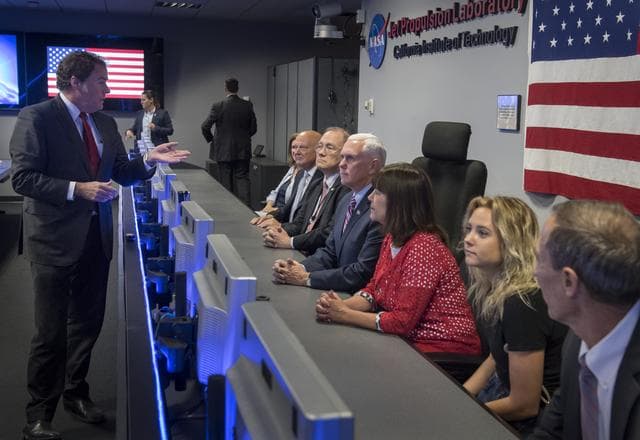NASA image: Vice President Pence Tours Jet Propulsion Laboratory