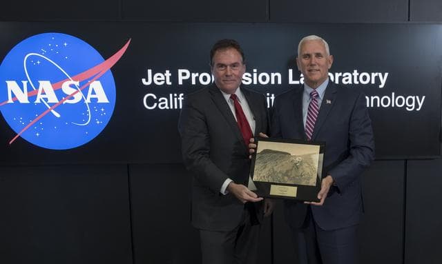 NASA image: Vice President Pence Tours Jet Propulsion Laboratory