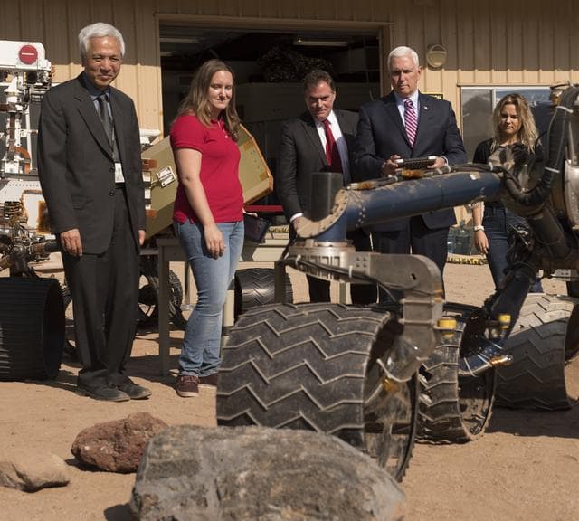 NASA image: Vice President Pence Tours Jet Propulsion Laboratory