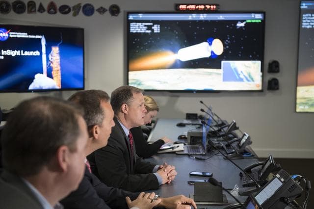 NASA image: NASA Administrator Watches InSight Launch
