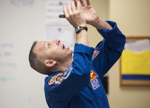 NASA image: Astronauts Bresnik and Nespoli at the Washington School for Girl