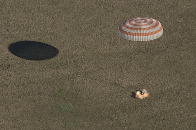 NASA image: Expedition 55 Soyuz MS-07 Landing