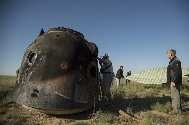 NASA image: Expedition 55 Soyuz MS-07 Landing