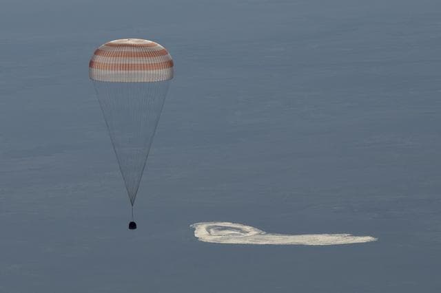 NASA image: Expedition 55 Soyuz MS-07 Landing