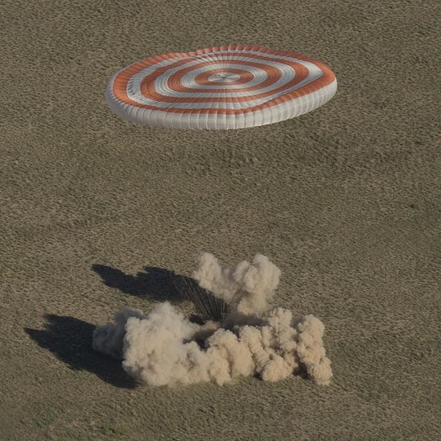 NASA image: Expedition 55 Soyuz MS-07 Landing