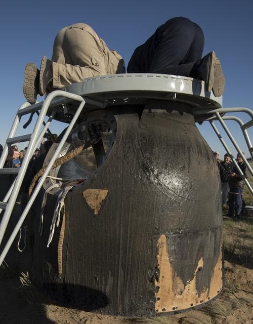NASA image: Expedition 55 Soyuz MS-07 Landing
