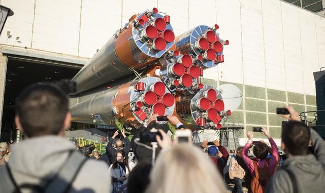 NASA image: Expedition 56 Soyuz Rollout