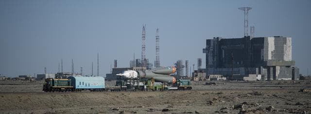 NASA image: Expedition 56 Soyuz Rollout