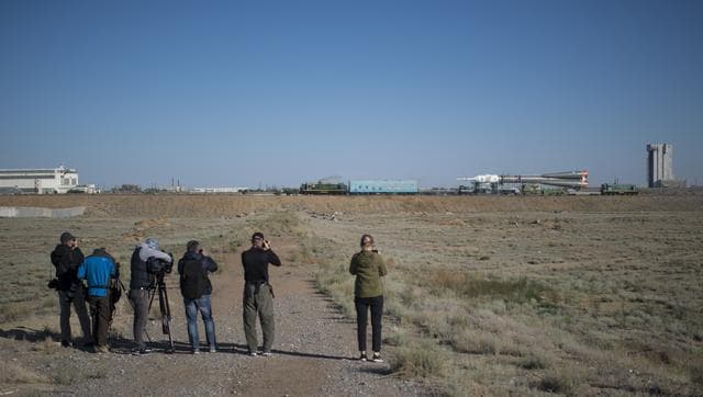 NASA image: Expedition 56 Soyuz Rollout