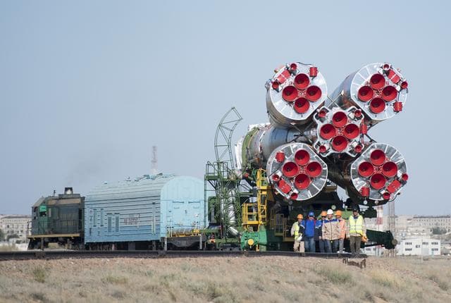 NASA image: Expedition 56 Soyuz Rollout