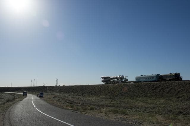 NASA image: Expedition 56 Soyuz Rollout