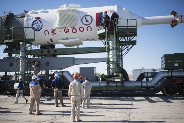 NASA image: Expedition 56 Soyuz Rollout