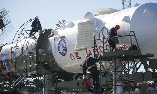 NASA image: Expedition 56 Soyuz Rollout