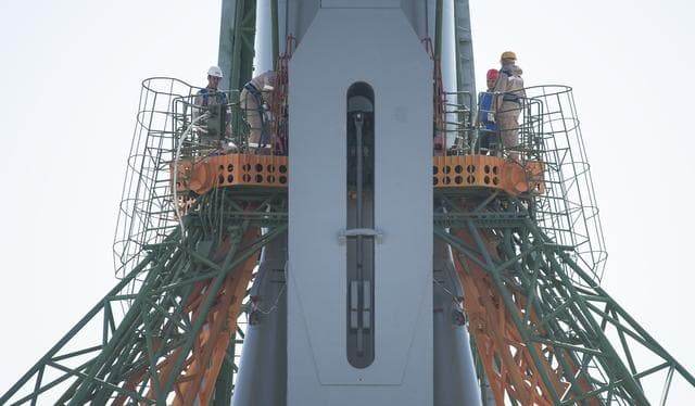 NASA image: Expedition 56 Soyuz Rollout