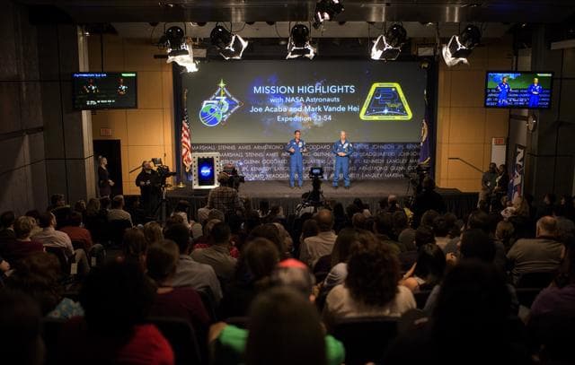 NASA image: Expedition 54 Postflight Presentation at NASA Headquarters