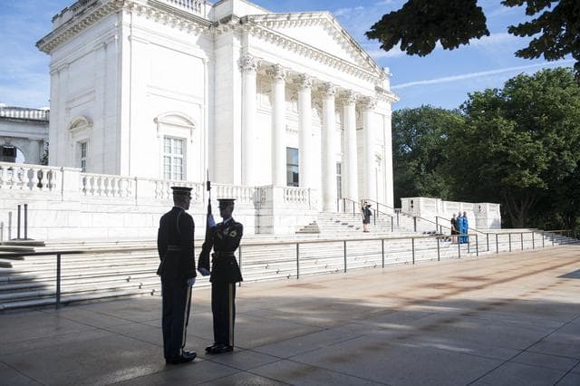 NASA image: Astronauts Vande Hei and Acaba at the Arlington National Cemeter