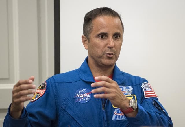 NASA image: Astronauts Vande Hei and Acaba at the DACOR Bacon House