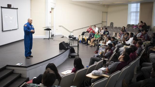 NASA image: Astronaut Scott Tingle at McKinley Technology High School