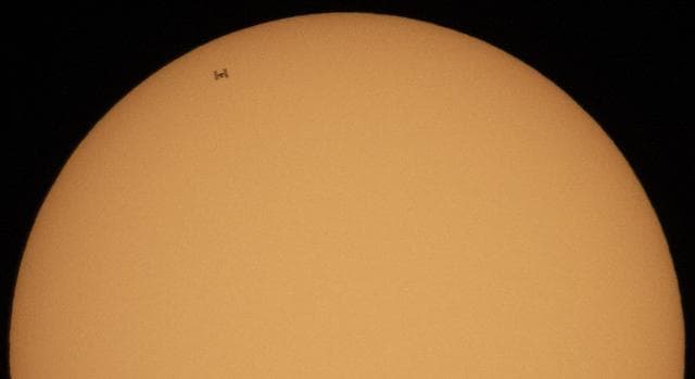 NASA image: ISS Solar Transit