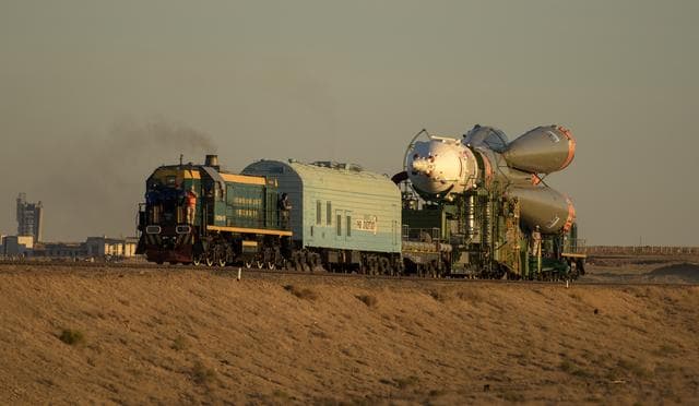 NASA image: Expedition 57 Soyuz Rollout