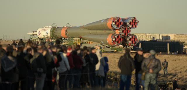 NASA image: Expedition 57 Soyuz Rollout