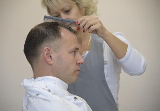 NASA image: Expedition 57 Crew Haircuts