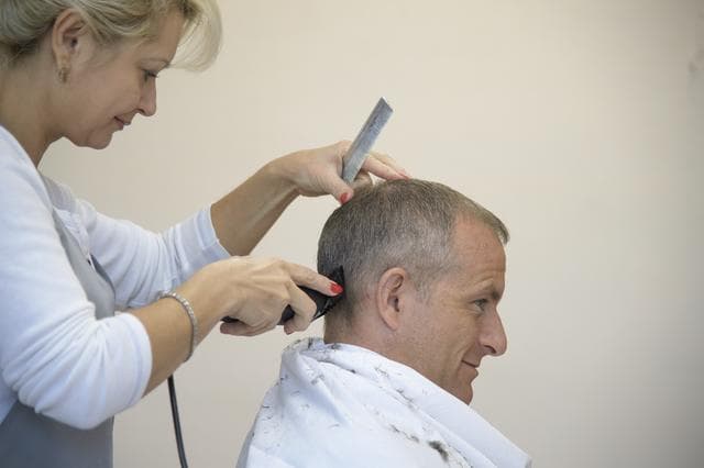 NASA image: Expedition 57 Crew Haircuts