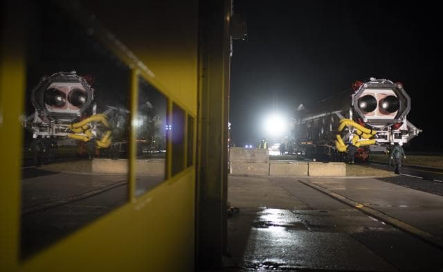NASA image: Northrop Grumman Antares CRS-10 Rollout