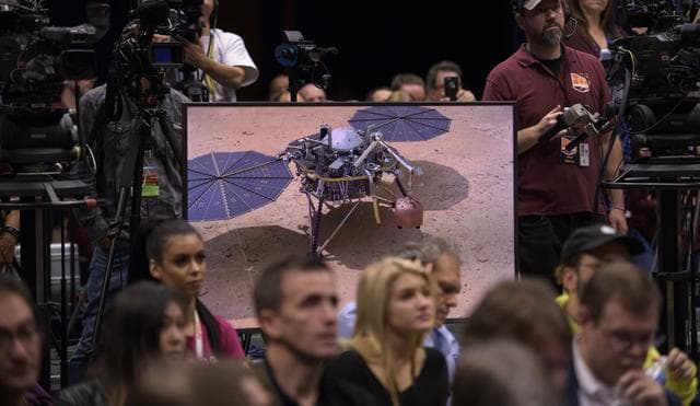 NASA image: Mars InSight Post Landing Press Conference