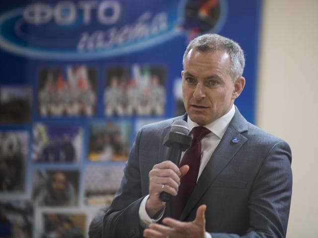 NASA image: Expedition 58 State Commission Meeting
