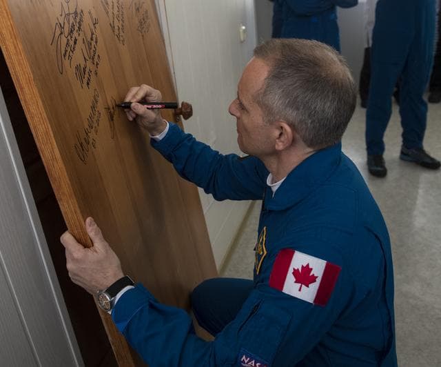 NASA image: Expedition 58 Door Signing