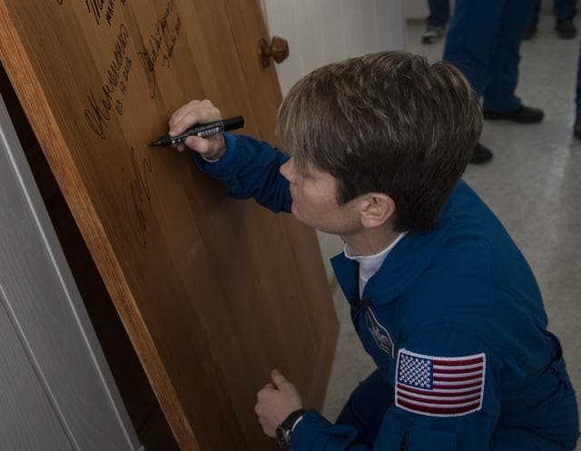 NASA image: Expedition 58 Door Signing