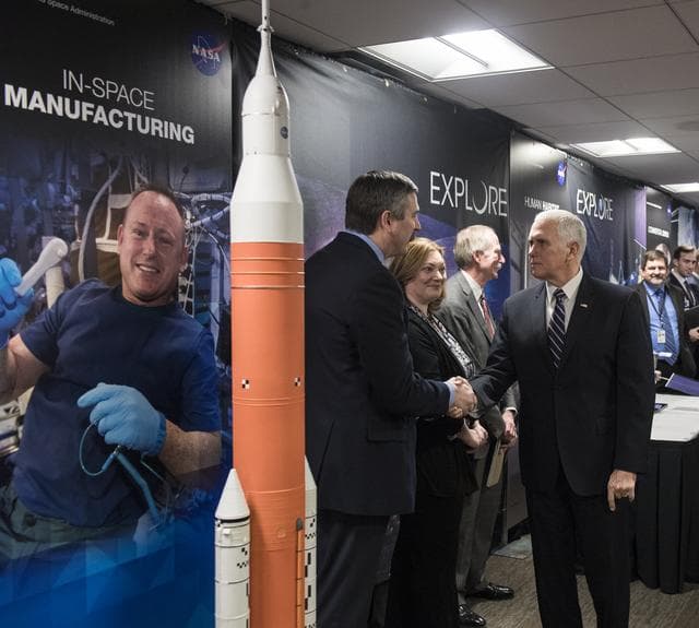 NASA image: Vice President Meets with NASA Employees