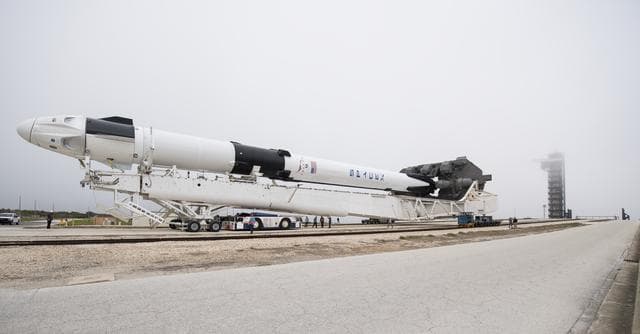 NASA image: SpaceX Demo-1 Rollout