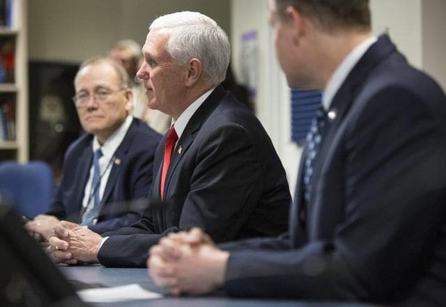 NASA image: VP Pence Speaks with Astronauts Onboard ISS