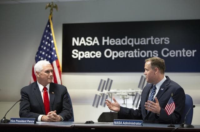 NASA image: VP Pence Speaks with Astronauts Onboard ISS