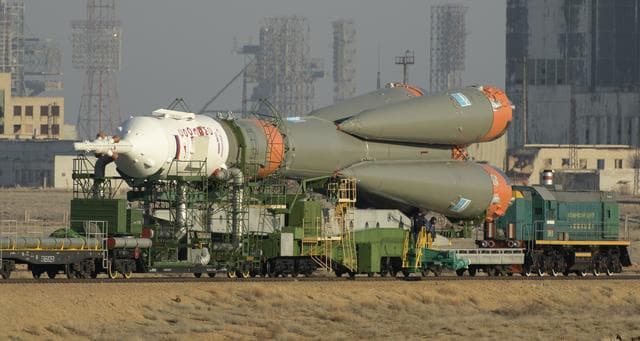 NASA image: Expedition 59 Soyuz Rollout