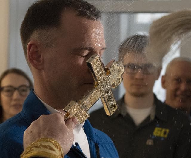 NASA image: Expedition 59 Crew Blessing