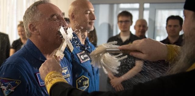 NASA image: Expedition 59 Crew Blessing