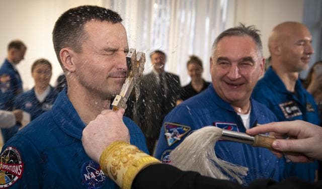 NASA image: Expedition 59 Crew Blessing