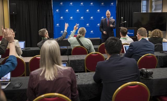 NASA image: Space Symposium - Media Meeting