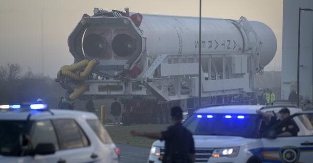 NASA image: Northrop Grumman Antares CRS-11 Rollout