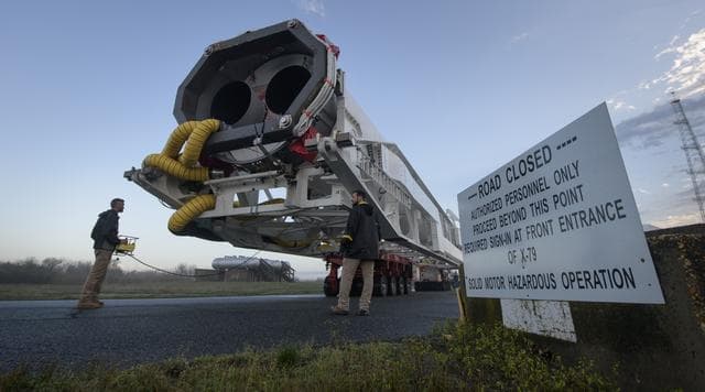 NASA image: Northrop Grumman Antares CRS-11 Rollout