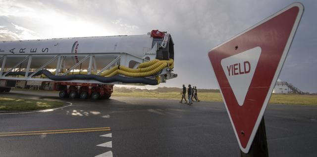 NASA image: Northrop Grumman Antares CRS-11 Rollout