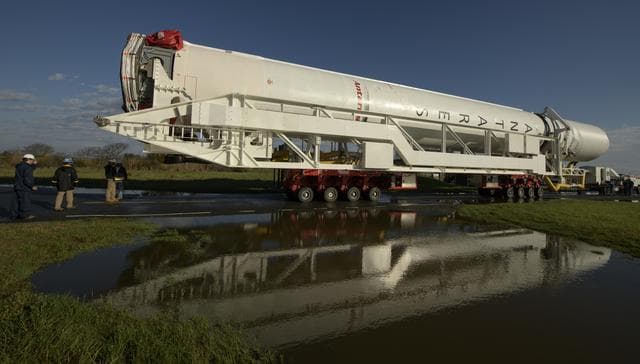 NASA image: Northrop Grumman Antares CRS-11 Rollout