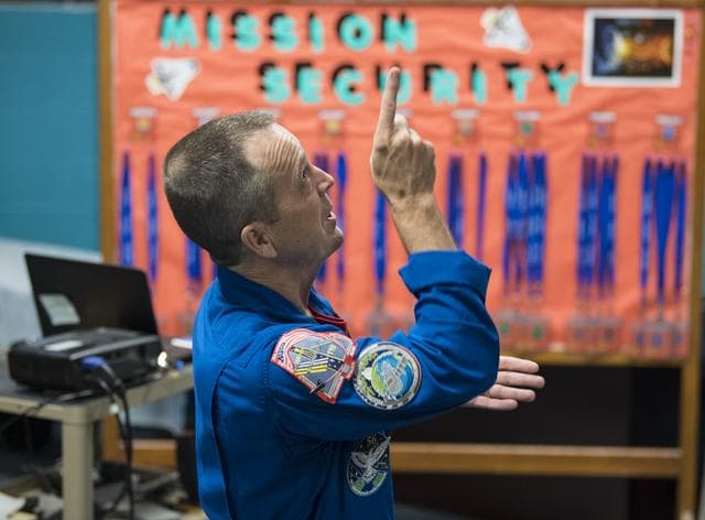 NASA image: Astronaut Ricky Arnold at Challenger Center