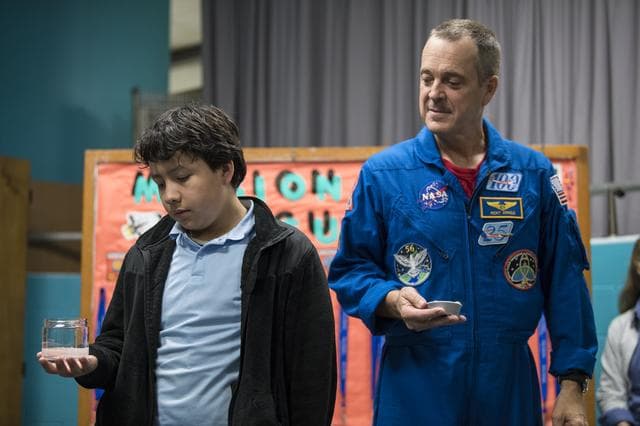 NASA image: Astronaut Ricky Arnold at Challenger Center