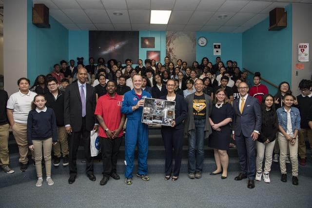 NASA image: Astronaut Ricky Arnold at Challenger Center